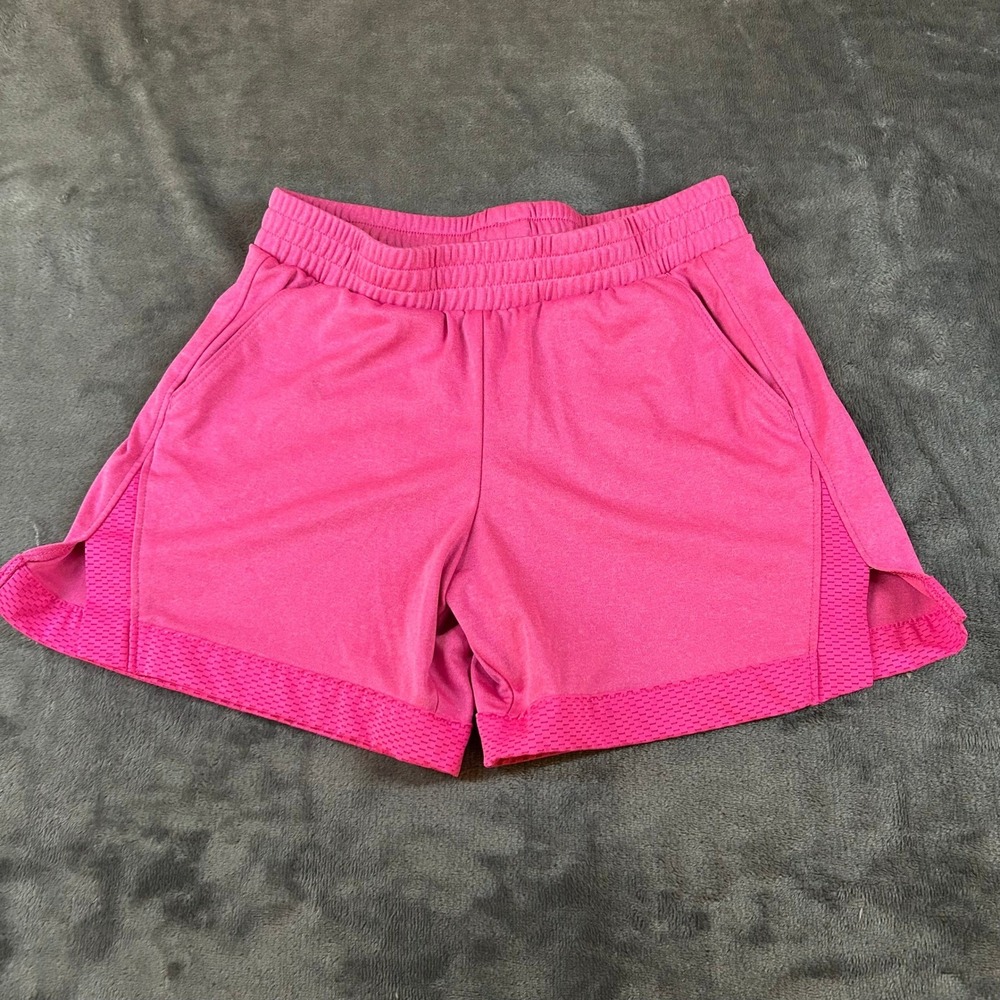 Athletic Works‎ DriWorks Shorts Girls Medium 7-8 Pink Mesh Performance